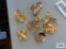 Gold colored pins and scarf clip