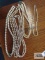Vintage pearl like necklaces