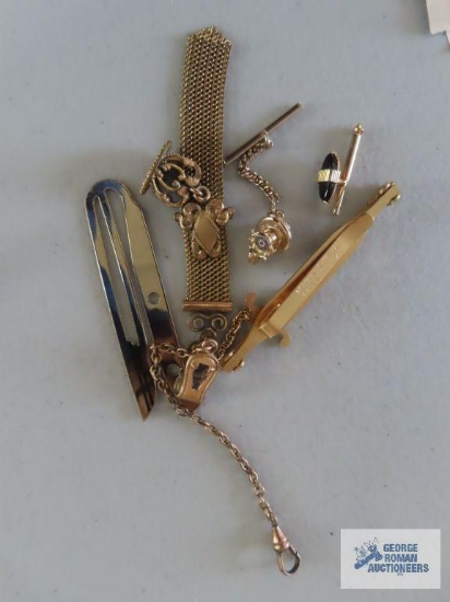 Tie tacks, clips, and etc
