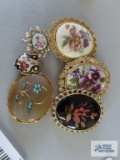 Variety of floral pins
