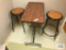 STOOL AND BED TABLE