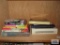 Variety of reading books and dictionaries