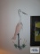 Pair of crane metal wall plaques. 3 ft tall