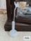 Balos frosted glass vase with frosted glass petal flower