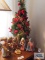 CAGC, Inc. set of six ceramic Nativity figurines. made in China. includes lighted 2 ft Christmas