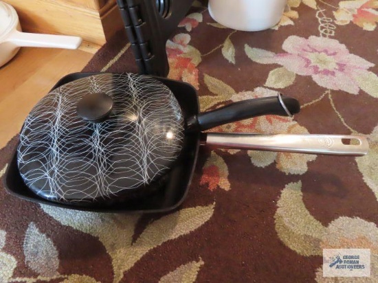 Anolon Professional skillet and enamelware skillet