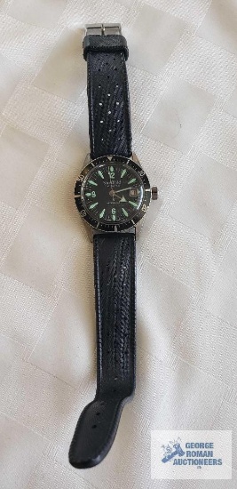 Sheffield calendar waterproof watch, band marked sub 19 mm