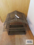 Wooden birdcage decoration