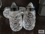 Avoca crystal salt and pepper shakers