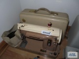 Singer sewing machine with case