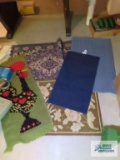 Variety of throw rugs