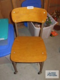 Roll about student chair