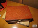 Wales cigarette case set and cigar box