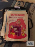 Various sheet music and etc