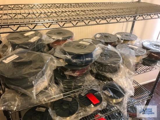 24 SPOOLS UNOPENED FILAMENT. PLA/ P-PLA. NEW. SOME MAY HAVE TEAR IN PACKAGING. SOLD SUBJECT TO