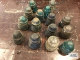 (15) VINTAGE INSULATORS, FEW HAVE CHIPS