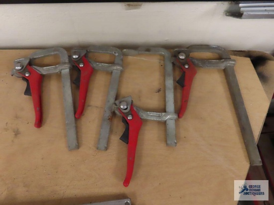 Four adjustable clamps made in Germany