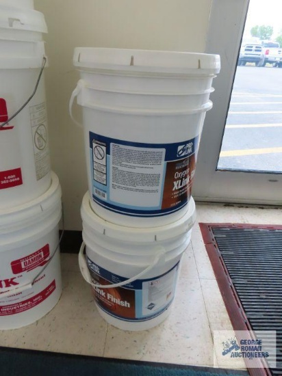 Two full 5 gallon buckets of Pro-Link wood floor finish