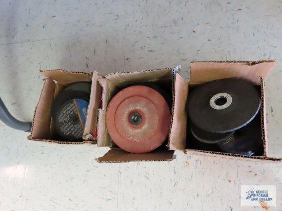 Assortment of cut off wheels and grinding wheels