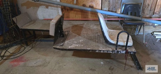 Golf cart platform, approximately 66" long by 40" wide