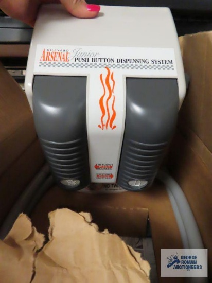 Two Hillyard Arsenal Junior push button dispensing systems