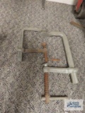 Two assorted clamps