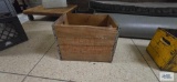 Vintage Flay's sparkling beverage wood crate