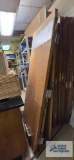 Large variety of different size commercial doors. 11 and 1/2 doors total.