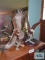 Two Franklin Mint ceramic eagle figurines, made in Malaysia