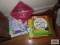 Variety of children's books and puzzles