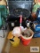 Variety of drywall and tiling tools