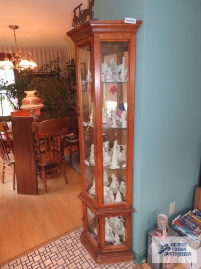 Lighted curio cabinet