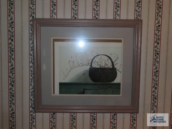 Apple Harvest print by A. Sehring and other basket print