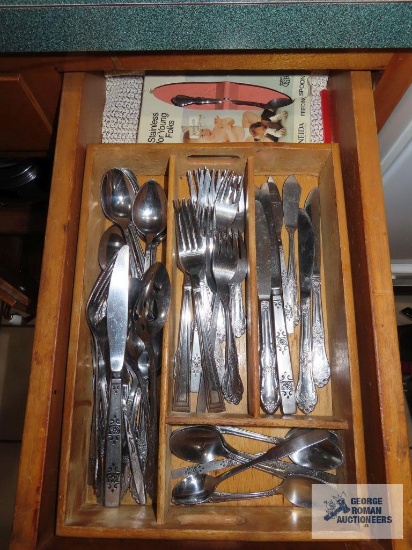 Mismatched stainless flatware