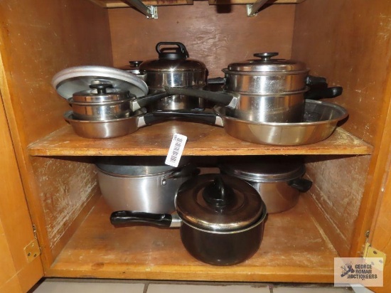 Variety of pots and pans.