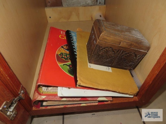 Betty Crocker cookbooks and recipe box