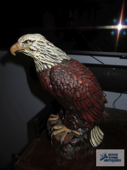 Solid plastic eagle figurine