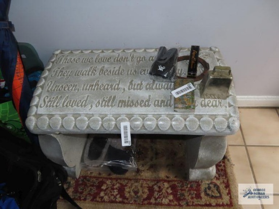 Memory garden bench