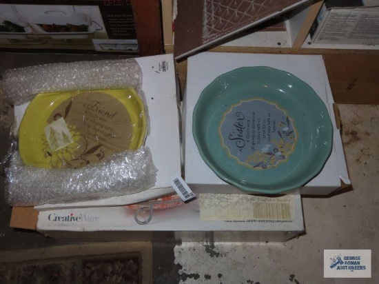 Sister and Friend pie plates by Abby and Creative Ware three buffet server