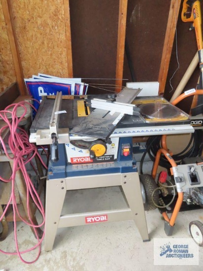 Ryobi 10" portable table saw