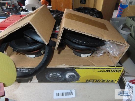 Kicker and Polk audio 5-1/4" coaxial speakers