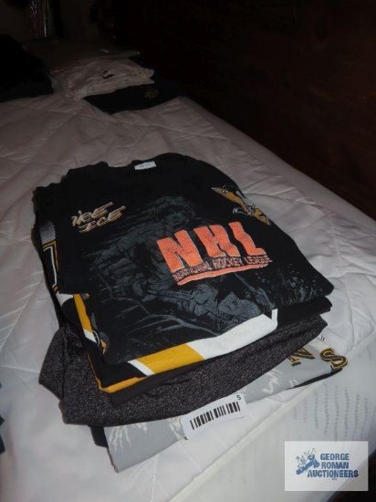 Pittsburgh Penguins shirts, mostly XL