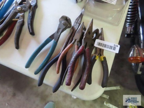 Variety of pliers and cutters