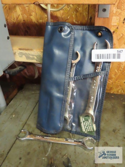 SK line wrench set and one Craftsman line wrench