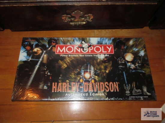 Harley Davidson authorized edition Monopoly game, new in box