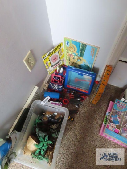 Variety of children's toys