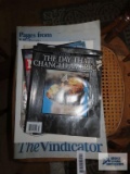 The Vindicator pages from history and 9/11 memorabilia magazines