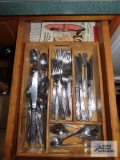 Mismatched stainless flatware
