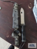 Survival knife with sheath