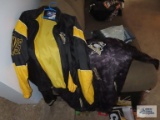 Penguins hockey jacket by Starter, size L. NHL Penguins hockey jacket, size XL.